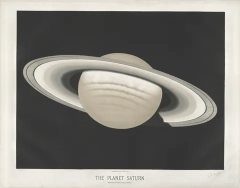 The Planet Saturn by Étienne Léopold Trouvelot